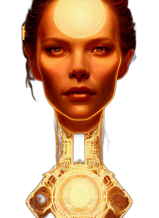 jewelry, face, mask, robot, concept art, photorealistic, fantasy art, 3d render transparent PNG cut-out
