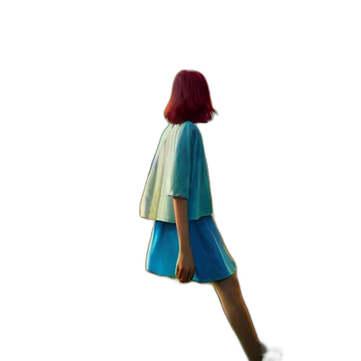dress, jacket, staff, shoes transparent PNG cut-out