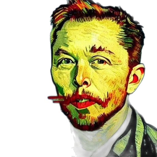 face, mask, staff, comic book art transparent PNG cut-out