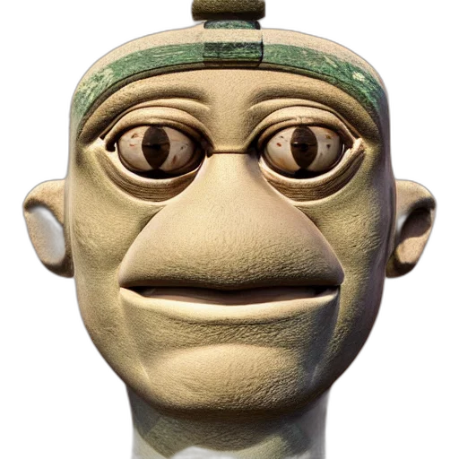 mask, face, staff, creature transparent PNG cut-out