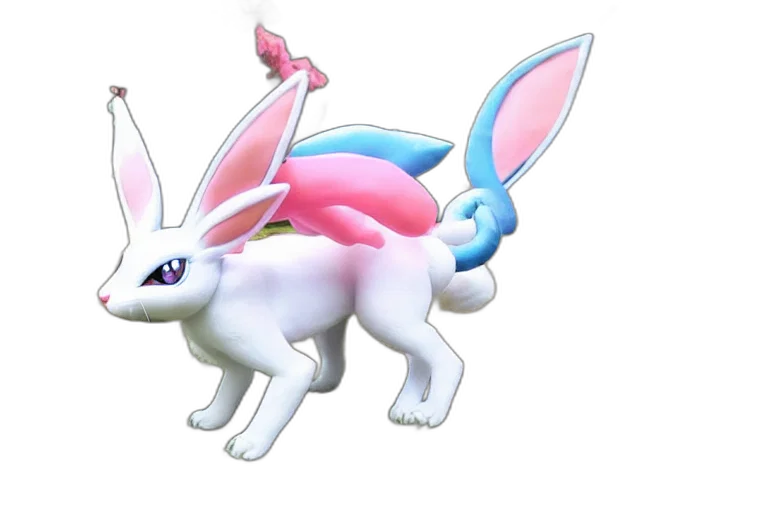 animal, creature, weapon, hat, 3d render, concept art, pixel art, vaporwave transparent PNG cut-out