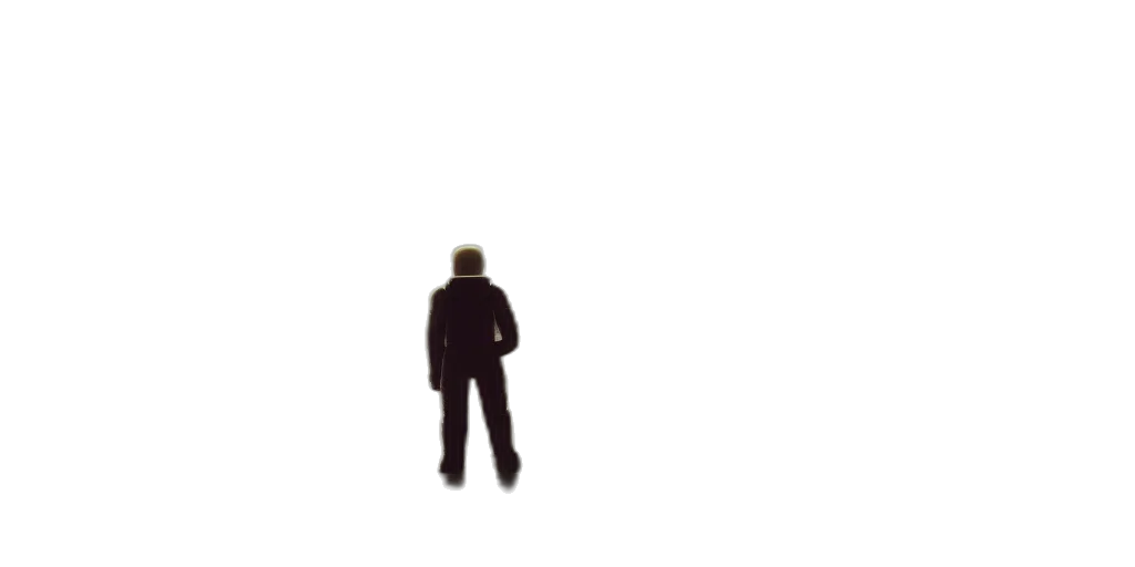 robot, staff, jacket, creature transparent PNG cut-out