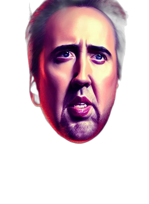 face, mask, hair, creature transparent PNG cut-out