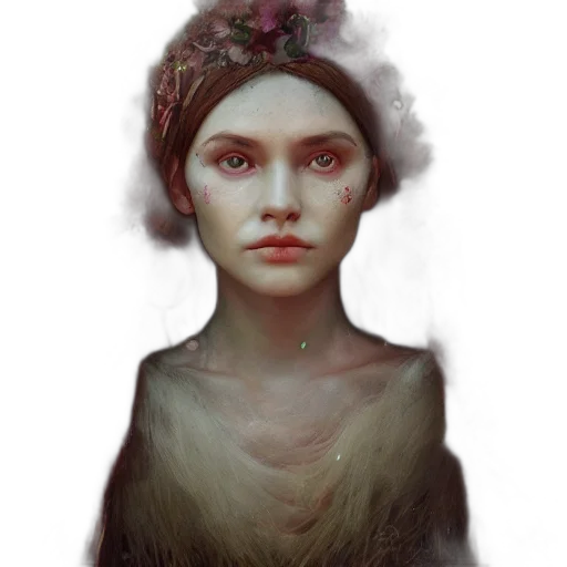 face, crown, mask, hat, fantasy art, concept art, photorealistic, oil painting transparent PNG cut-out
