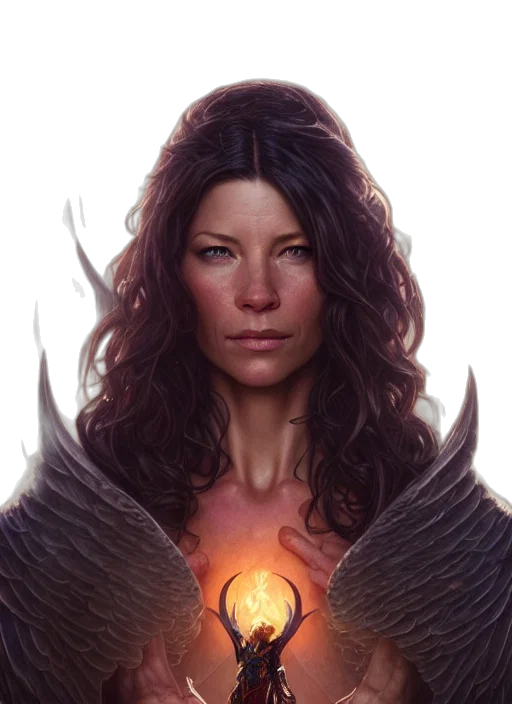 face, fantasy art, concept art, photorealistic transparent PNG cut-out