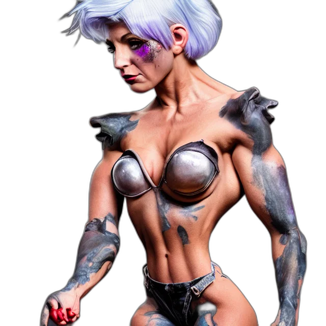 robot, jewelry, cyberpunk, concept art, fantasy art, comic book art, full, body transparent PNG cut-out