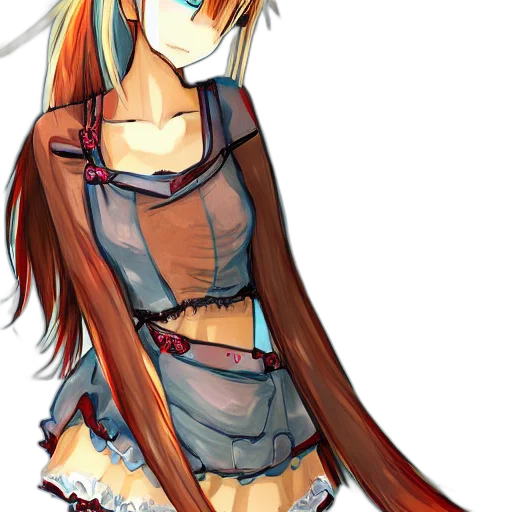 dress, staff, anime, pixel art transparent PNG cut-out