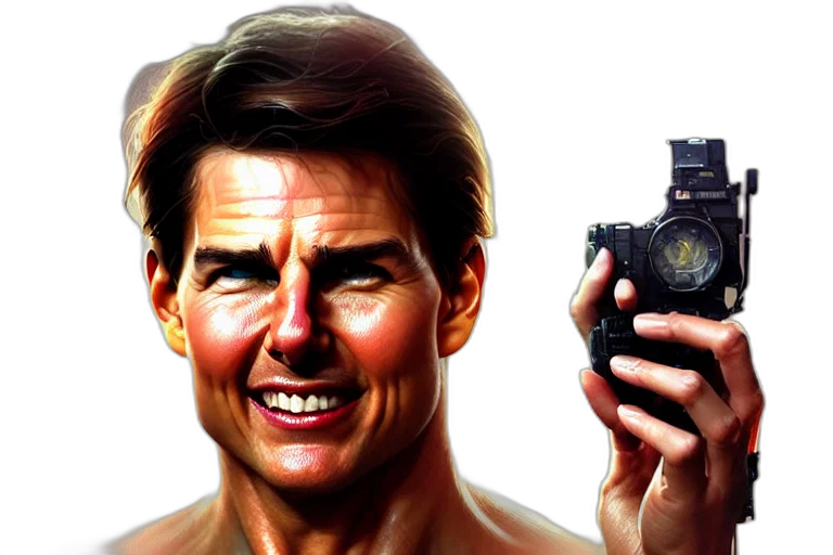 hair, bottle, weapon, photorealistic, concept art, comic book art, tom, cruise transparent PNG cut-out