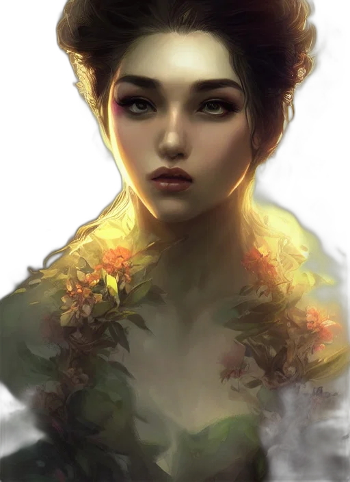 face, crown, dragon, dress transparent PNG cut-out