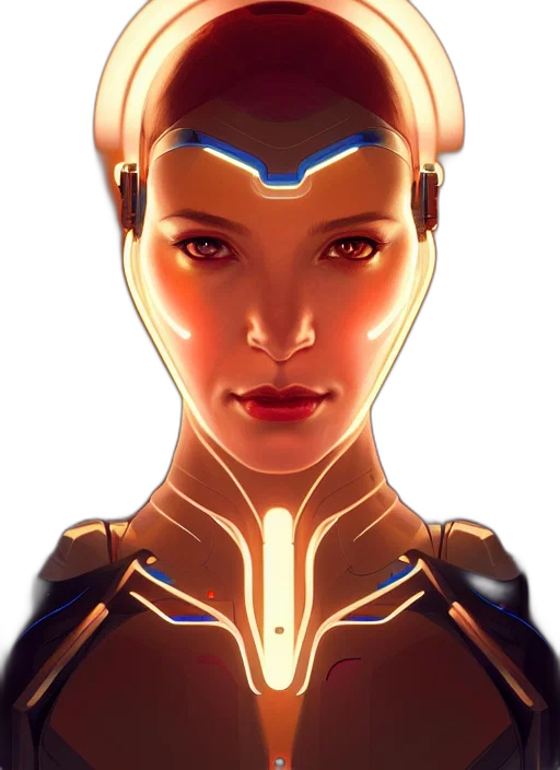 robot, face, mask, jewelry, cyberpunk, concept art, comic book art, fantasy art transparent PNG cut-out