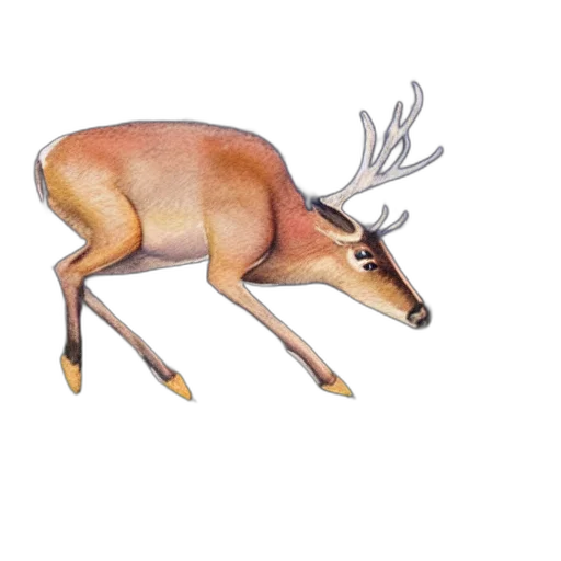 animal, crown, creature, watercolor, concept art, photorealistic, fantasy art, earth tones transparent PNG cut-out