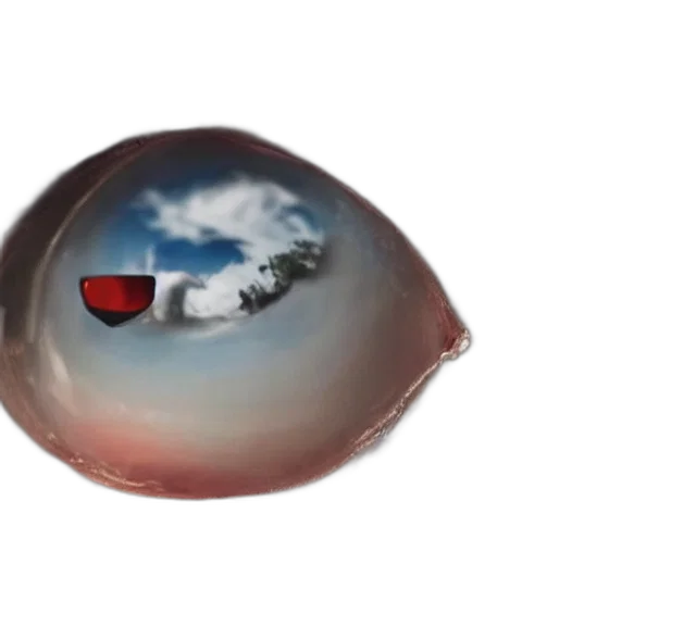 face, umbrella, hat, mask, photorealistic, 3d render, concept art, vaporwave transparent PNG cut-out