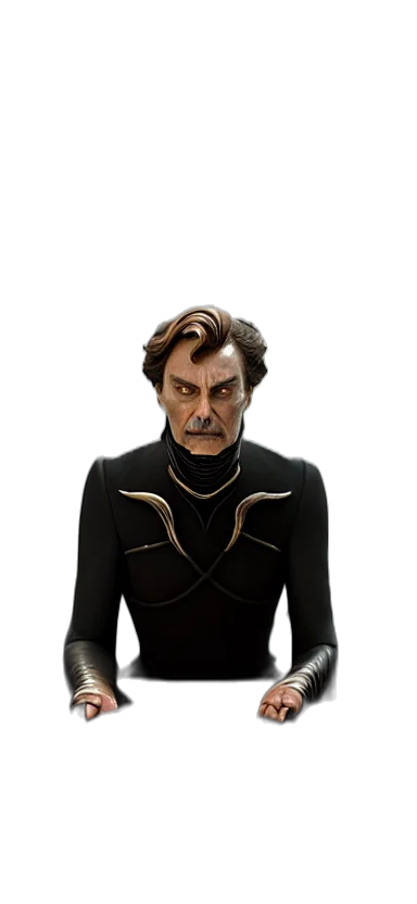 staff, mask, face, jacket, concept art, 3d render, comic book art, fantasy art transparent PNG cut-out