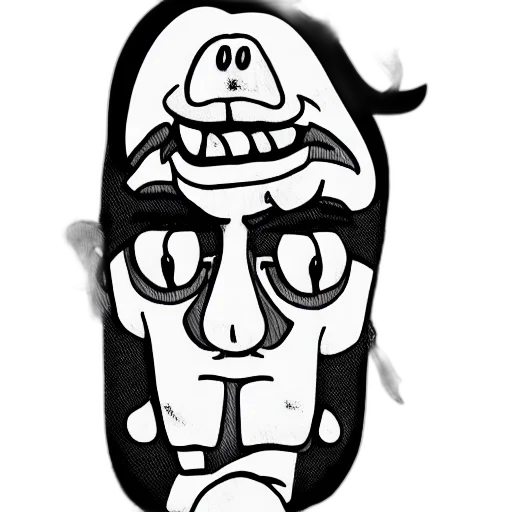 mask, hat, face, crown, cartoon, concept art, comic book art, 3d render transparent PNG cut-out