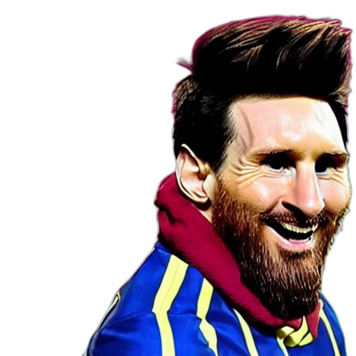 photorealistic, cartoon, pixel art, comic book art, lionel, messi, character, sitcom transparent PNG cut-out