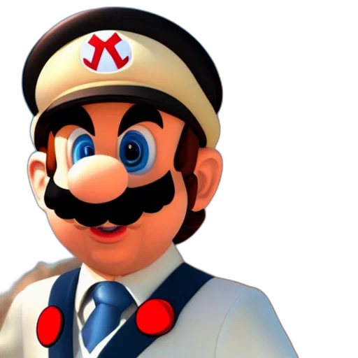 staff, face, mask, hat, 3d render, concept art, photorealistic, pixel art transparent PNG cut-out