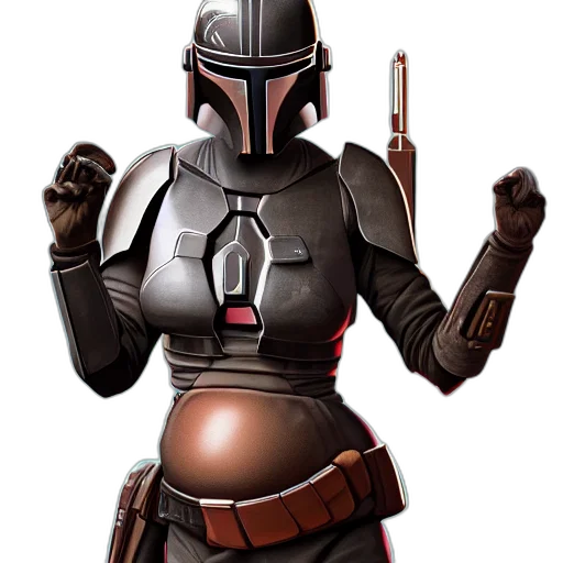 weapon, robot, concept art, 3d render transparent PNG cut-out