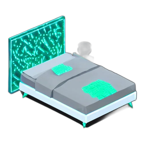 robot, furniture, vaporwave, 3d render transparent PNG cut-out