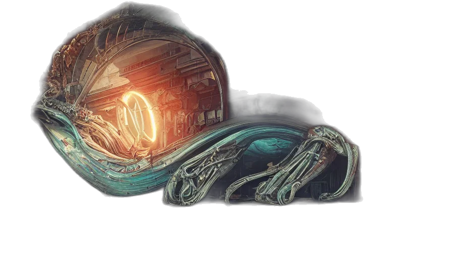 hat, creature, concept art, cyberpunk transparent PNG cut-out