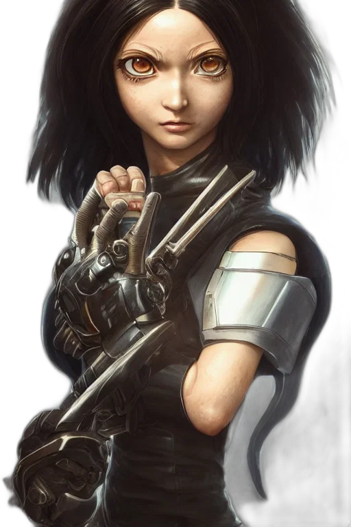 weapon, face, hair, robot transparent PNG cut-out