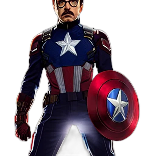 comic book art, cartoon, concept art, pixel art, cap, stark transparent PNG cut-out