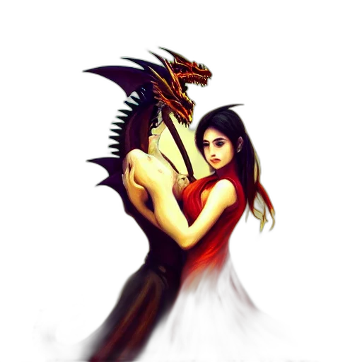 dragon, creature, fantasy art, pixel art transparent PNG cut-out