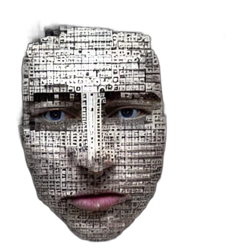 face, robot, mask, crown transparent PNG cut-out