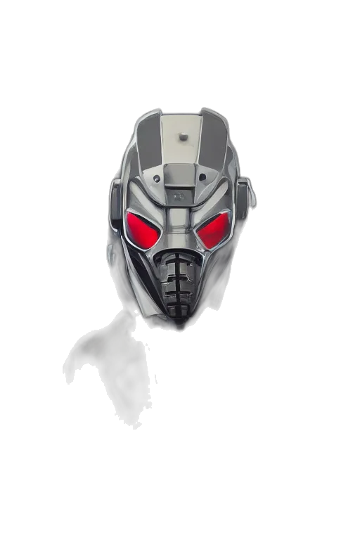 mask, robot, face, concept art transparent PNG cut-out