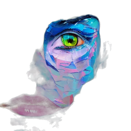 face, mask, creature, robot transparent PNG cut-out