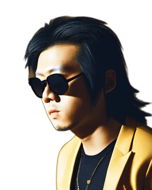 jacket, face, staff, hair transparent PNG cut-out