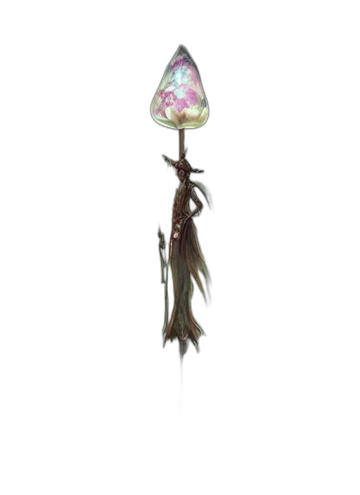 flower, staff, jewelry, crown, 3d render, concept art, photorealistic, watercolor transparent PNG cut-out