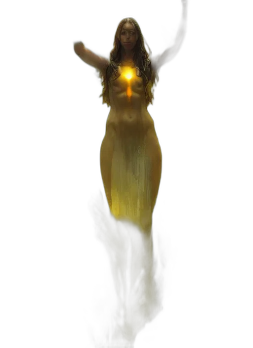 creature, mask, dragon, staff transparent PNG cut-out