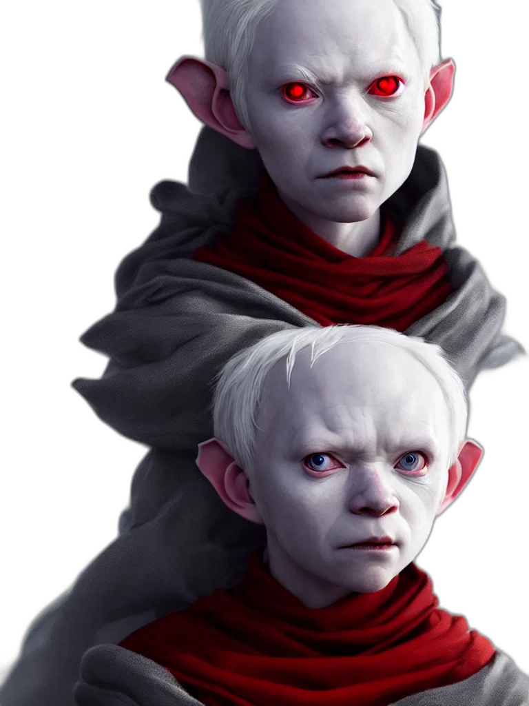 face, mask, creature, concept art, fantasy art, 3d render, comic book art, red transparent PNG cut-out