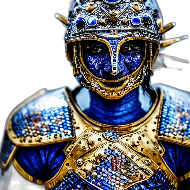 sword, mask, robot, jewelry, fantasy art, 3d render, comic book art, photorealistic transparent PNG cut-out