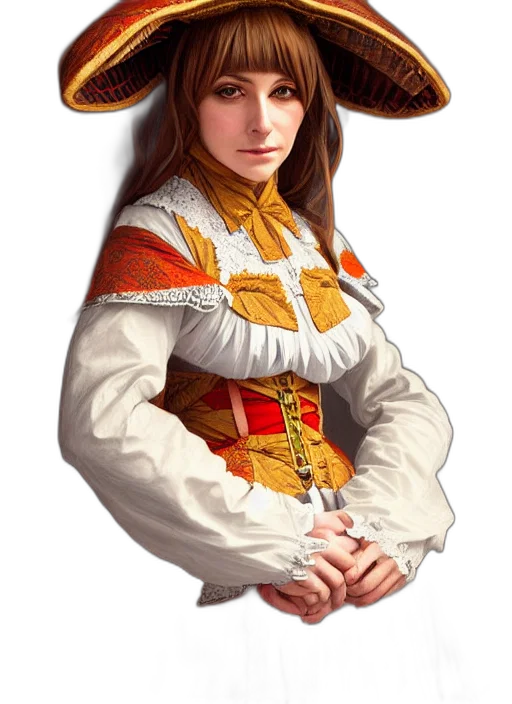 hat, staff, crown, jacket, fantasy art, photorealistic, concept art, pixel art transparent PNG cut-out