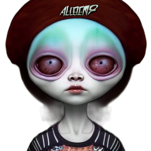 creature, hat, face, robot transparent PNG cut-out