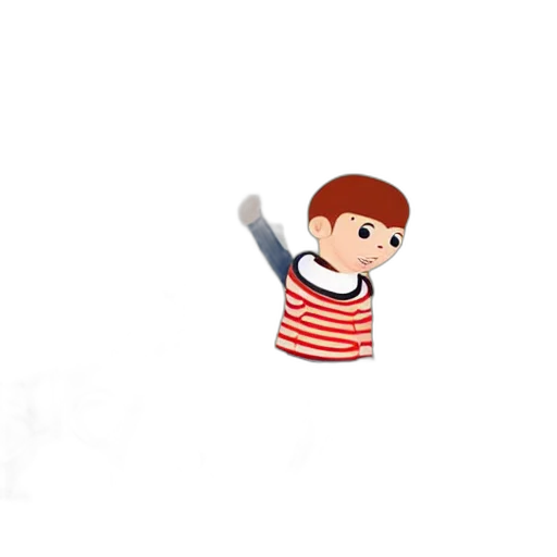 staff, pixel art, cartoon, 3d render transparent PNG cut-out