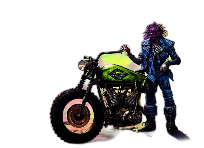 jacket, creature, concept art, comic book art transparent PNG cut-out