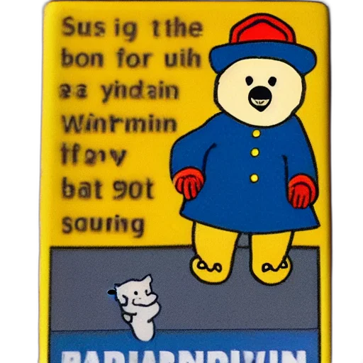 paddington, bear, climbing, out transparent PNG cut-out