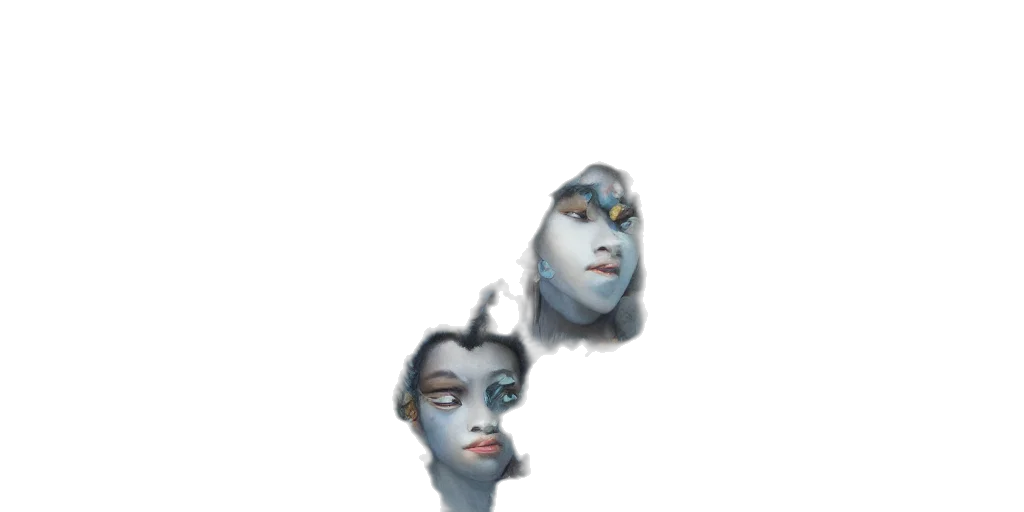 mask, face, creature, crown transparent PNG cut-out