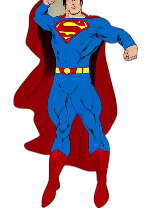 comic book art, cartoon, concept art, 3d render, vladimir, putin, superman, soviet transparent PNG cut-out