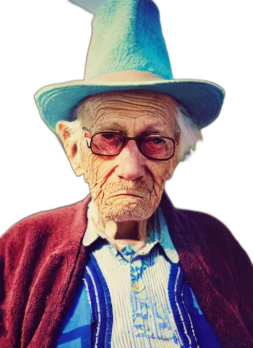 hat, face, jacket, staff, photorealistic, 3d render, cartoon, concept art transparent PNG cut-out