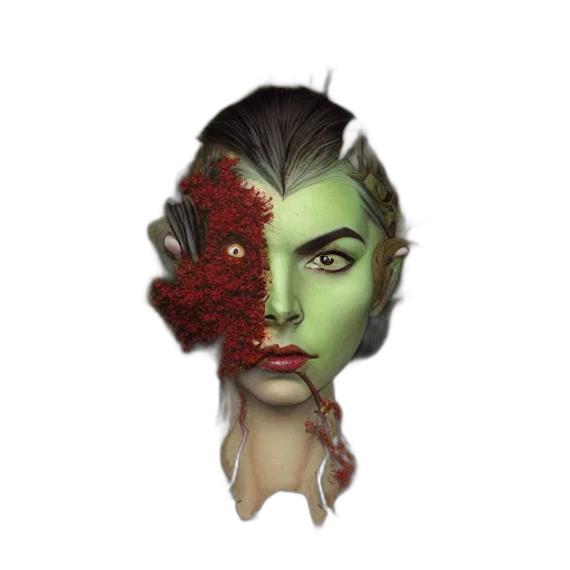mask, face, crown, creature transparent PNG cut-out