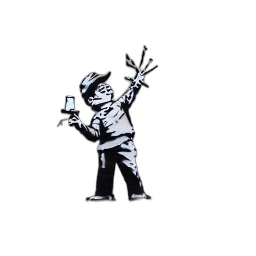 staff, robot, umbrella, jacket transparent PNG cut-out