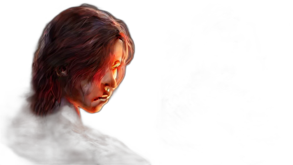 face, mask, hair, creature transparent PNG cut-out