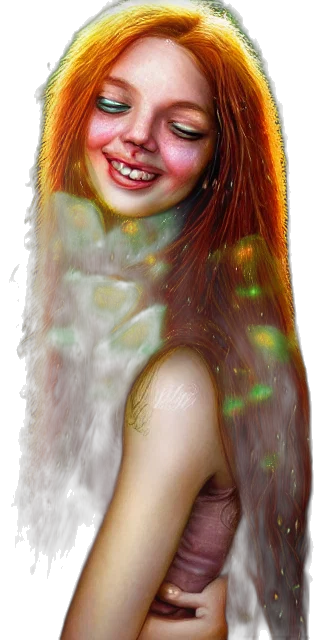hair, creature, face, mask, photorealistic, fantasy art, oil painting, concept art transparent PNG cut-out