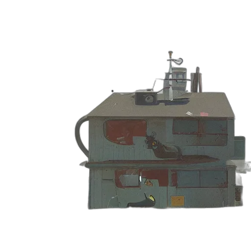 robot, weapon, furniture, staff, 3d render, concept art, stalenhag, simon transparent PNG cut-out