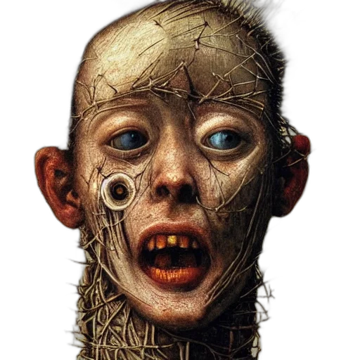 face, creature, mask, robot, photorealistic, concept art, fantasy art, comic book art transparent PNG cut-out