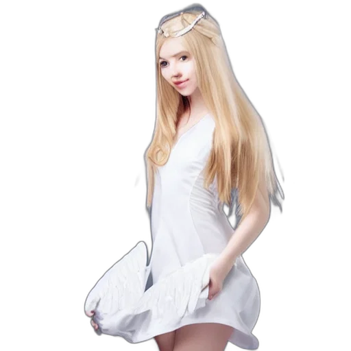 dress, hat, hair, umbrella transparent PNG cut-out