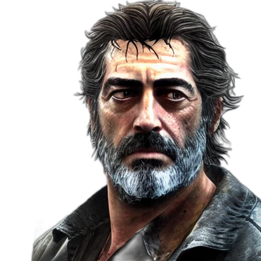 face, jacket, concept art, photorealistic transparent PNG cut-out